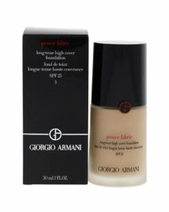 Giorgio Armani 1oz #03 Power Fabric Longwear High Cover Foundation Women Face & Eye Makeup