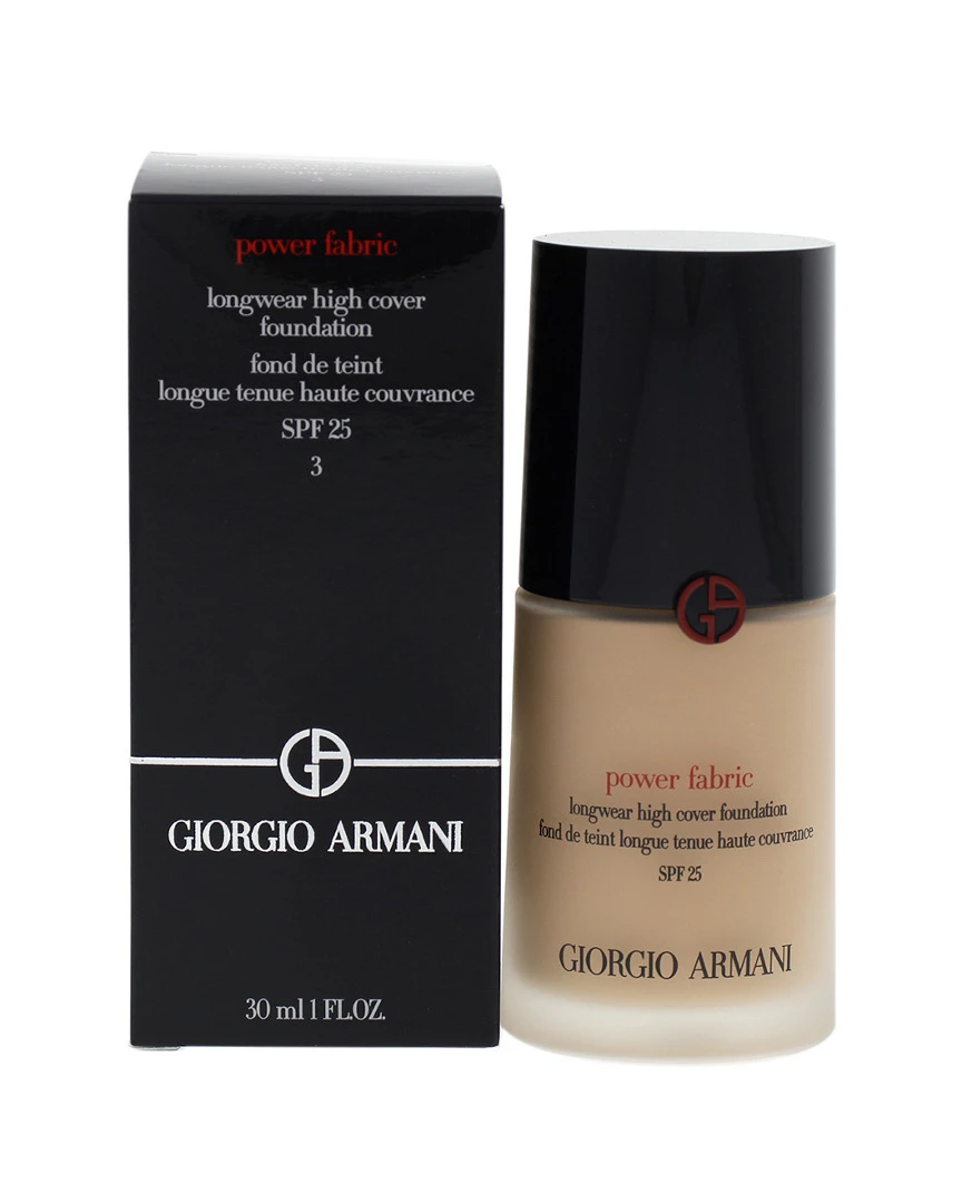 Giorgio Armani 1oz #03 Power Fabric Longwear High Cover Foundation Women Face & Eye Makeup 1 Giorgio Armani 1oz #03 Power Fabric Longwear High Cover Foundation Women Face & Eye Makeup