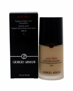 Giorgio Armani 1oz #02 Power Fabric Longwear High Cover Foundation Women Face & Eye Makeup