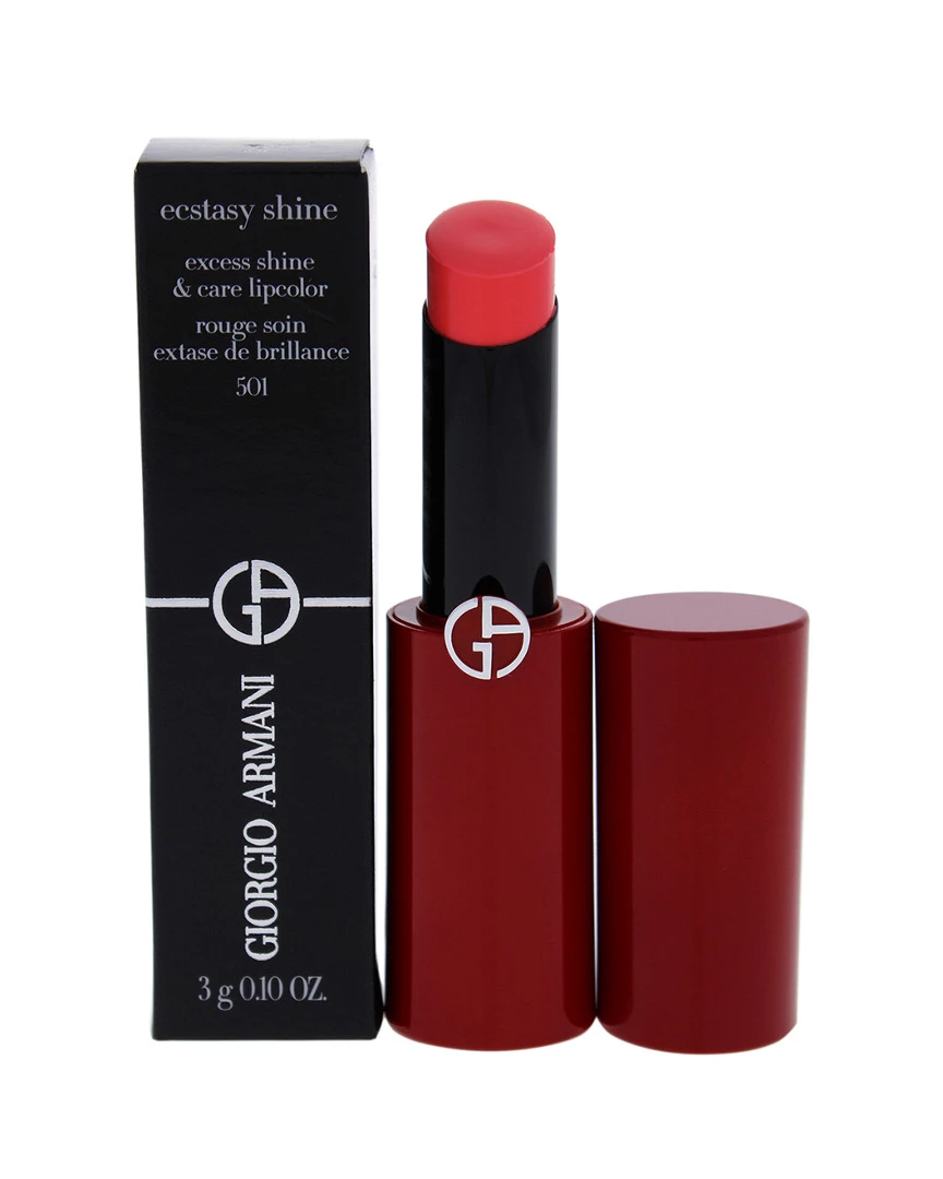 Giorgio Armani 0.1oz #501 Eccentrico Ecstasy Shine Lipstick Women Lip & Cheek Makeup 1 Giorgio Armani 0.1oz #501 Eccentrico Ecstasy Shine Lipstick Women Lip & Cheek Makeup