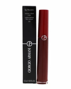 Giorgio Armani 0.22oz #201 Dark Velvet Lip Maestro Liquid Lipstick Women Lip & Cheek Makeup