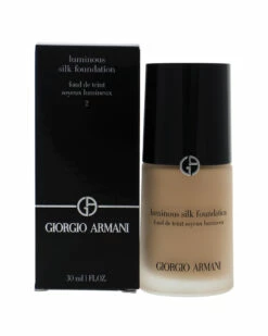 Giorgio Armani 1oz #02 Luminous Silk Foundation Women Face & Eye Makeup