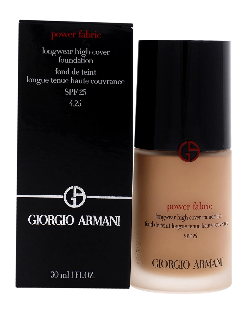 Giorgio Armani 1oz Power Fabric Longwear High Coverage Foundation Women Face & Eye Makeup 1 Giorgio Armani 1oz Power Fabric Longwear High Coverage Foundation Women Face & Eye Makeup