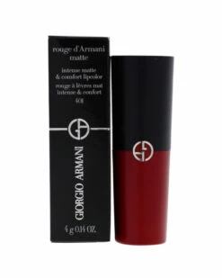 Giorgio Armani 0.14oz #401 Red Fire Rouge D'Armani Matte Lipcolor Women Lip & Cheek Makeup