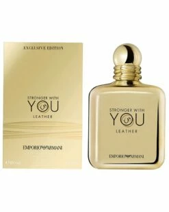 Giorgio Armani Men's 3.4oz Stronger With You Leather EDP Spray Cologne & Aftershave