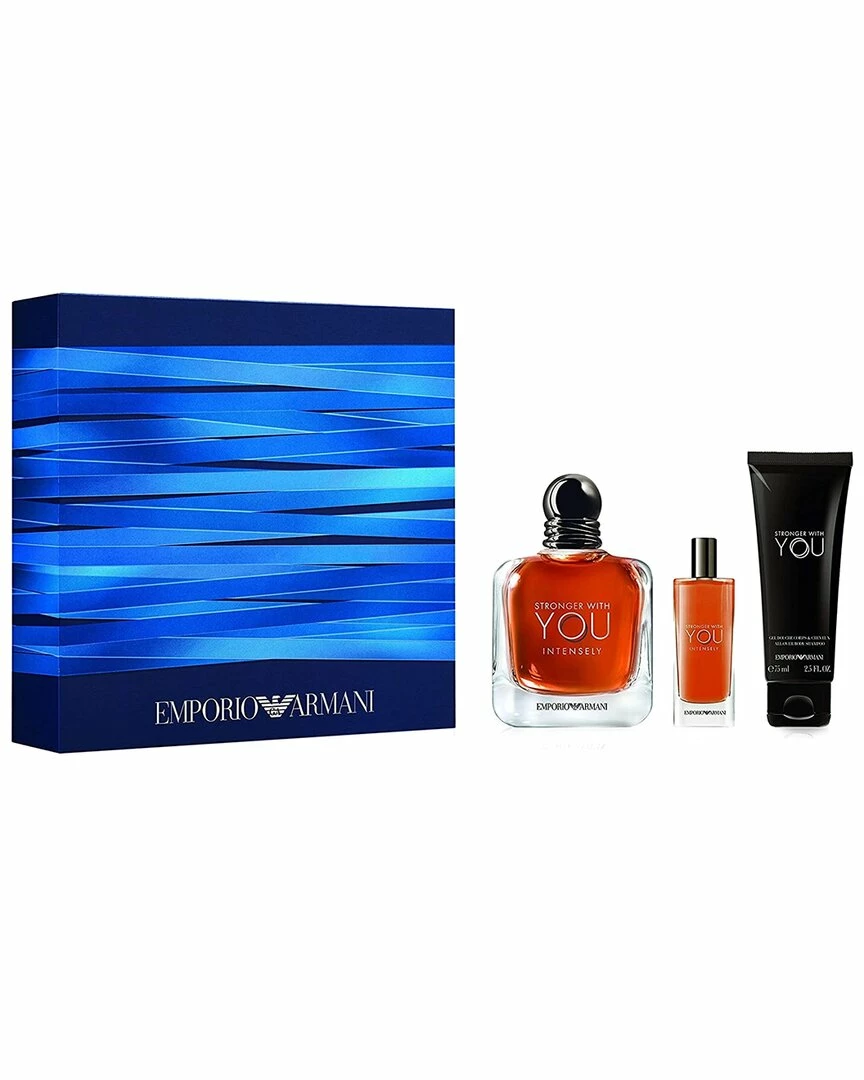Giorgio Armani Men's Armani Emporio Stronger With You Intensely 3pc Set Cologne & Aftershave 1 Giorgio Armani Men's Armani Emporio Stronger With You Intensely 3pc Set Cologne & Aftershave