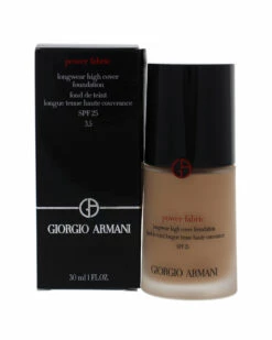 Giorgio Armani 1oz #3.5 Power Fabric Longwear High Cover Foundation Women Face & Eye Makeup