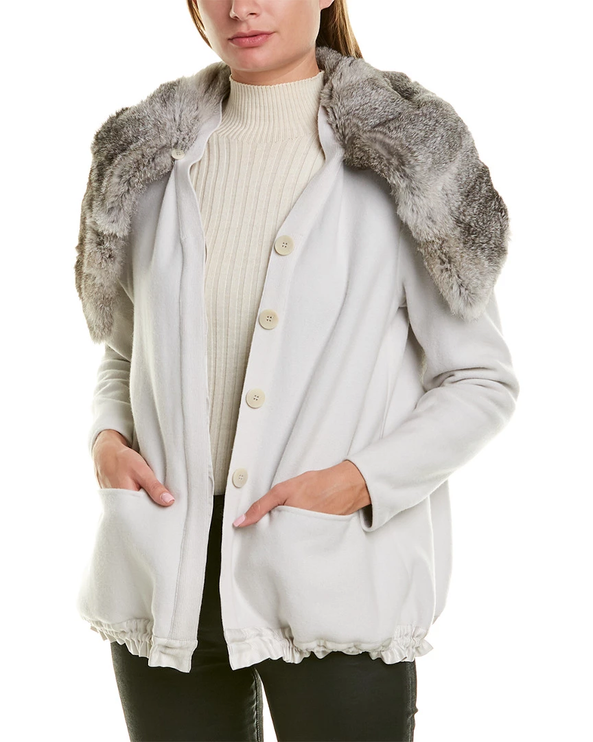 Giorgio Armani Blouson Wool & Silk-Blend Jacket Women Outerwear 1 Giorgio Armani Blouson Wool & Silk-Blend Jacket Women Outerwear