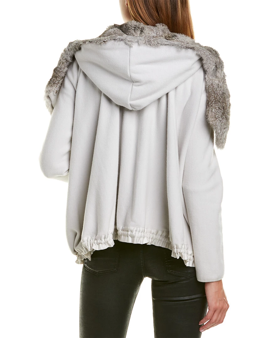 Giorgio Armani Blouson Wool & Silk-Blend Jacket Women Outerwear 2 Giorgio Armani Blouson Wool & Silk-Blend Jacket Women Outerwear - Image 2