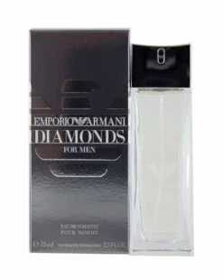 Giorgio Armani 2.5oz Emporio Diamonds Eau De Toilette Spray Men Cologne & Aftershave