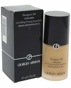 Giorgio Armani 1oz #04 Radiant Finish Designer Lift Smoothing Firming Foundation SPF 20 Women Face & Eye Makeup